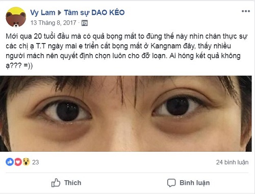 phẫu thuật cắt bọng mắt ở đâu