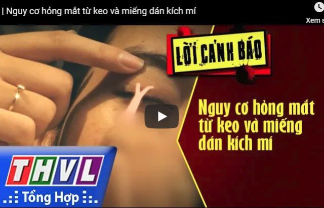 Video về việc trang điểm mắt mí rưỡi bằng dán kích mí