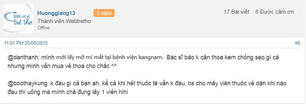Lấy mỡ mí mắt có đau không vậy
